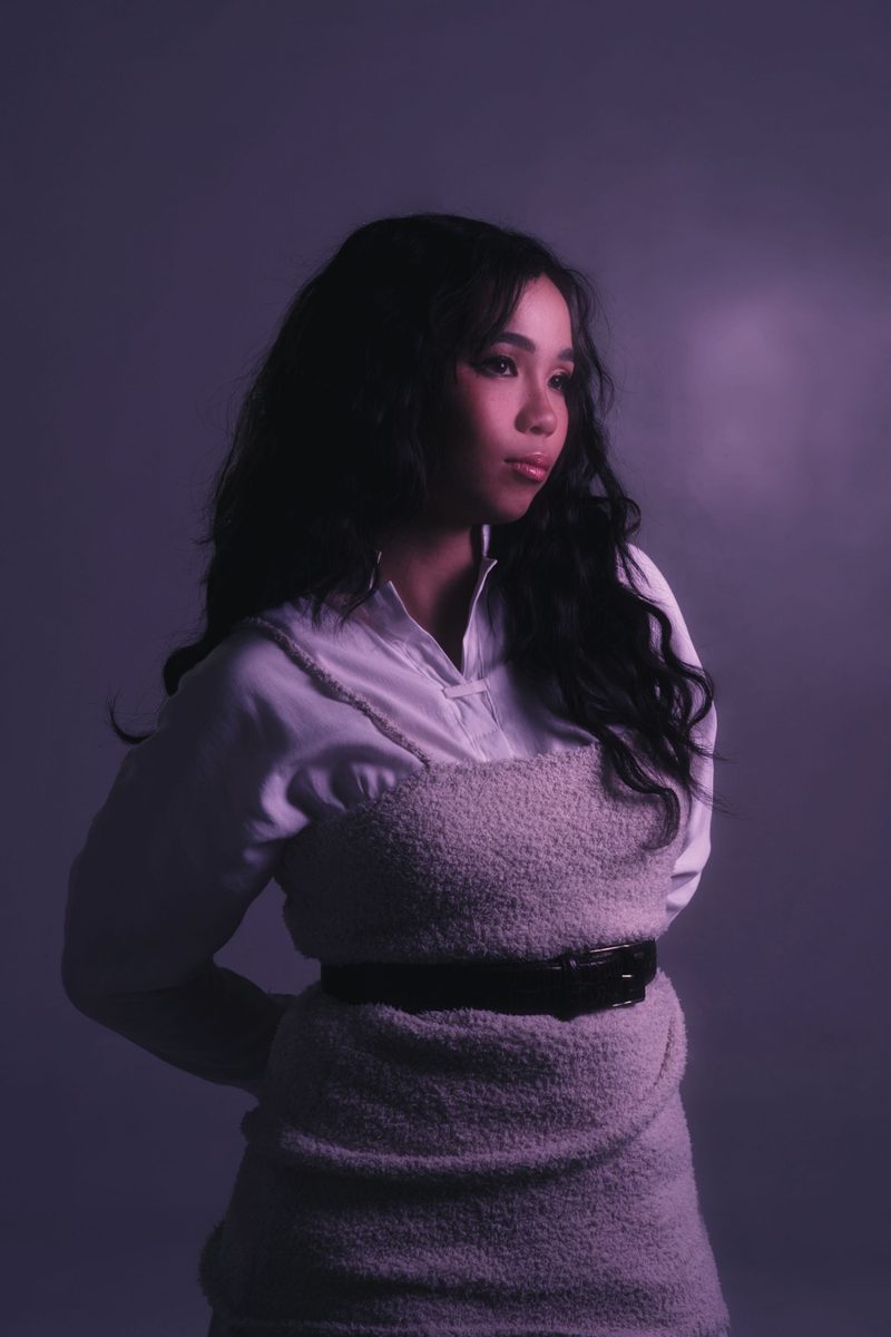 Flores portrait in purple haze